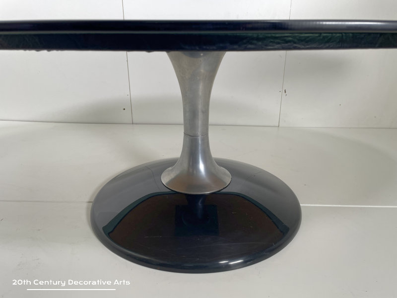   Rare Space Age Chromcraft ‘Marquise’ Oval Tulip Coffee Table c1970’s  