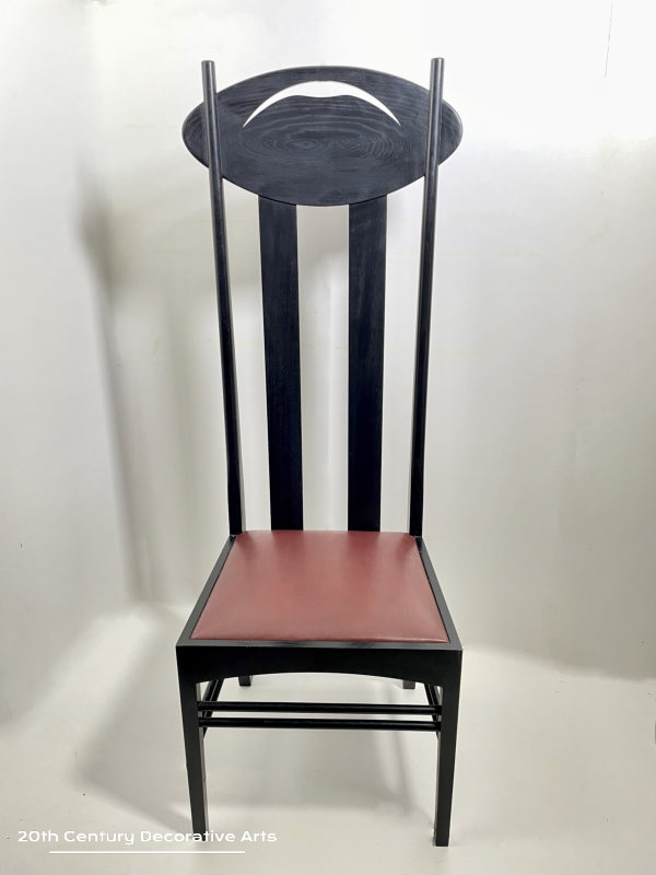   Charles Rennie Mackintosh - Manufactured by Cassina, An Argyle Chair c1990. The tall backed Argyle chair, perhaps Mackintosh’s most iconic chair was made under license by Cassina 