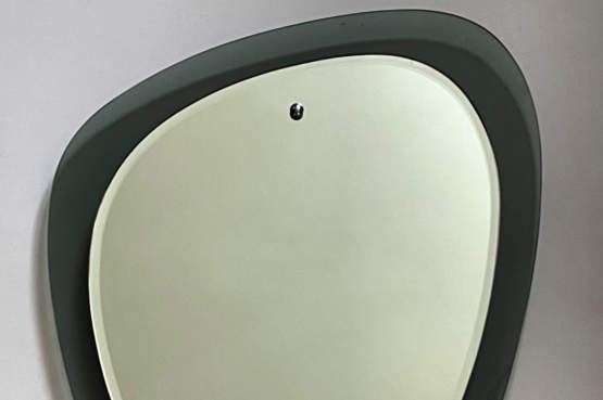 ☑️ A rare 1960’s mid-century modern Italian design mirror from a specialist British manufacturer