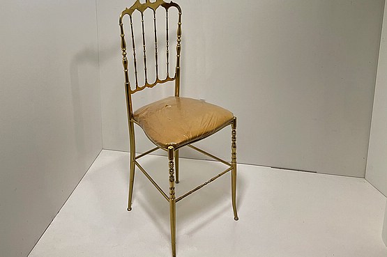 ☑️ 20th Century Decorative Arts |Chiavari Chair c1950s in Brass hollywood regency.
1950s