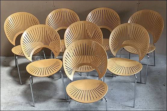 ☑️ 20th Century Decorative Arts |Nanna Ditzel A Trinidad Chair (model 3298) mid-century modern, 
Designed in 1993 for A/S Fredericia Stolefabrik, Denmark  
