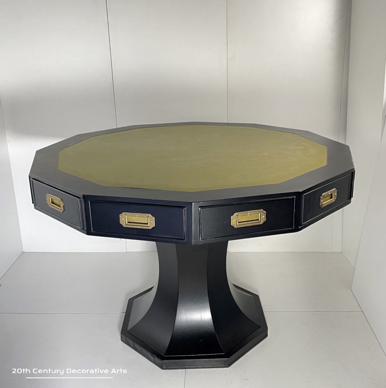  Ebonised Dodecagon Top Centre Table 