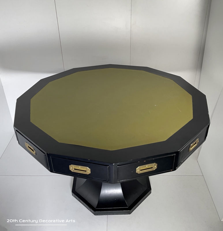  Ebonised Dodecagon Top Centre Table