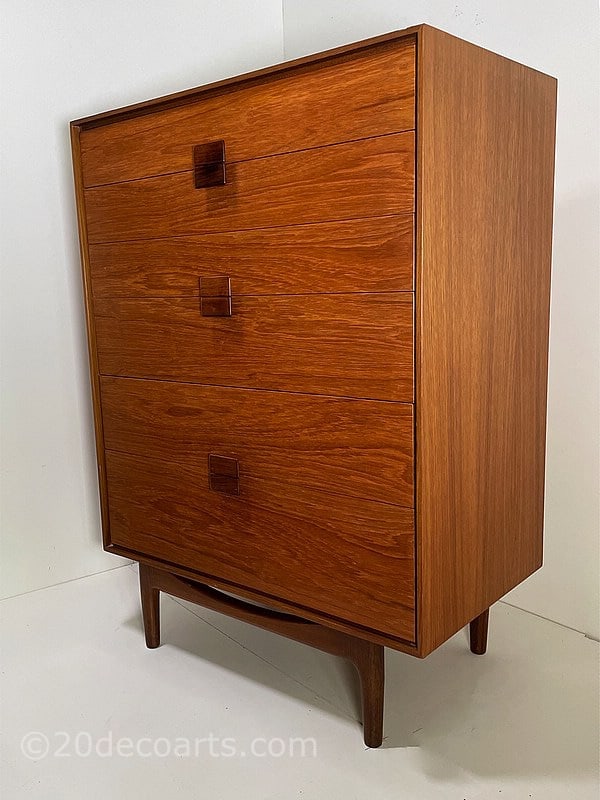  Ib Kofod-Larsen for G plan c1963 Vintage Danish Design Mid Century Chest of Drawers / Tallboy - A lovely example of this classic 6 drawer chest   