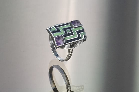 ☑️ 20th Century Decorative Arts | Theodor Fahrner Art Deco Silver Ring 