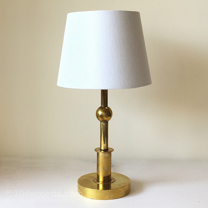  Bauhaus style art deco Modernist Brass Table Lamp c1930’s  