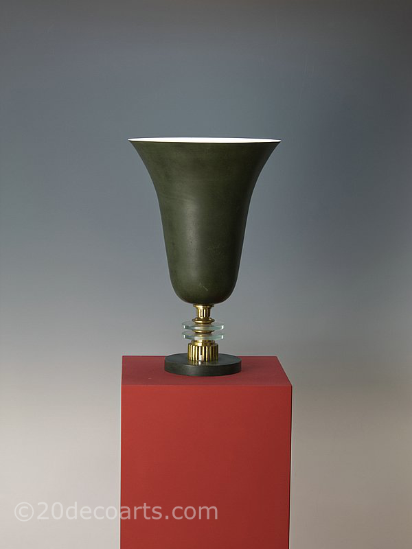  20th Century Decorative Arts | Art Deco Uplighter table lamp