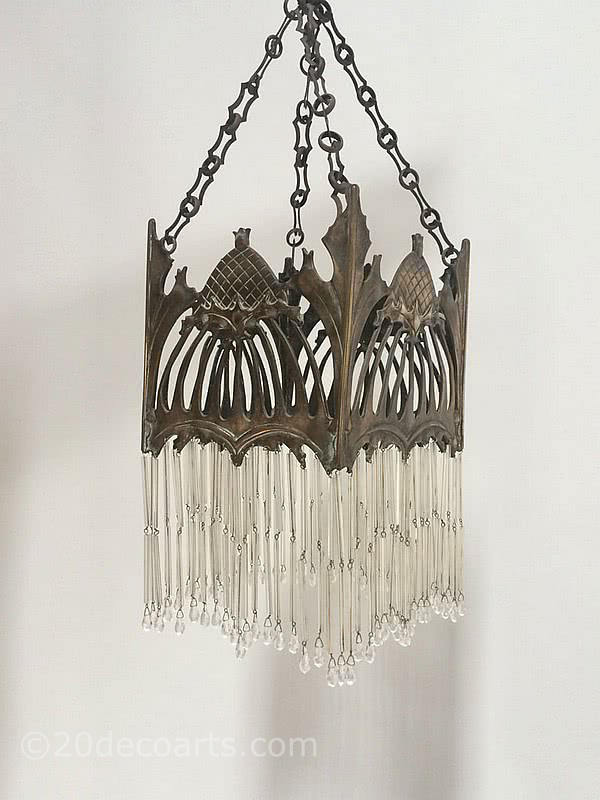  20th Century Decorative Arts |Jugendstil - Art Nouveau Lantern / Shade c1900. 