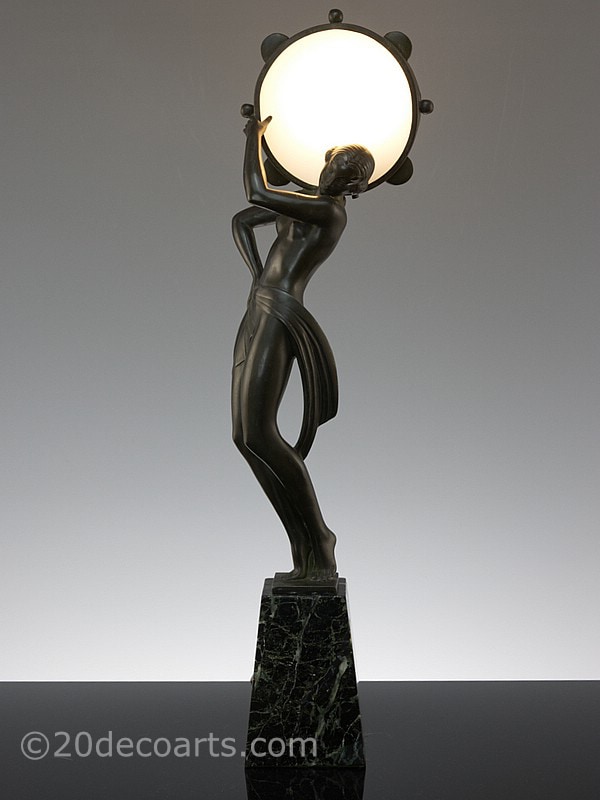  Max Le Verrier Art Deco Table Lamp 1930