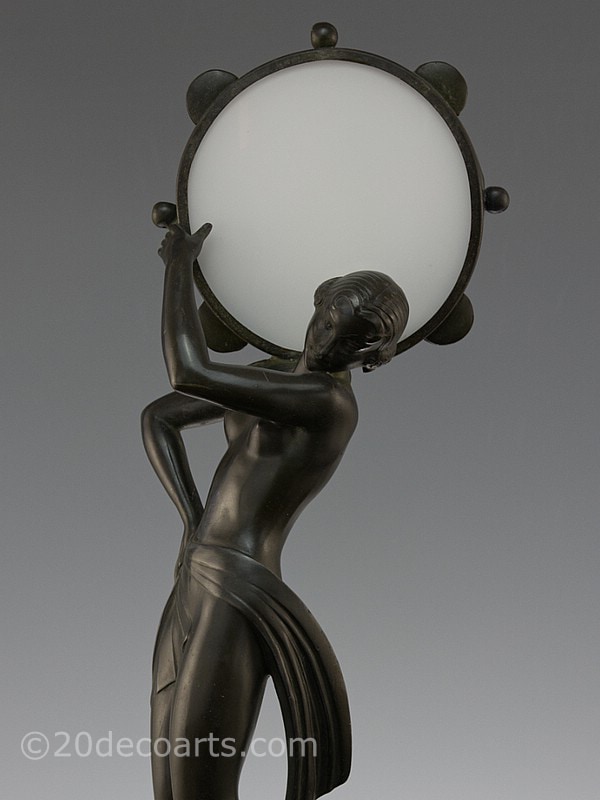 Max Le Verrier Art Deco Table Lamp 1930
