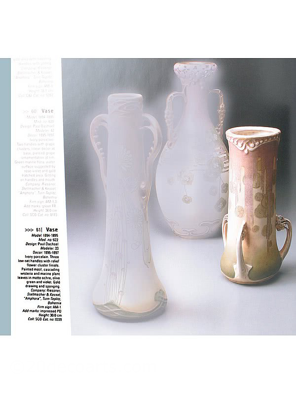  20th Century Decorative Arts |Art Nouveau Vase - Paul Dachsel, RStK, Amphora 