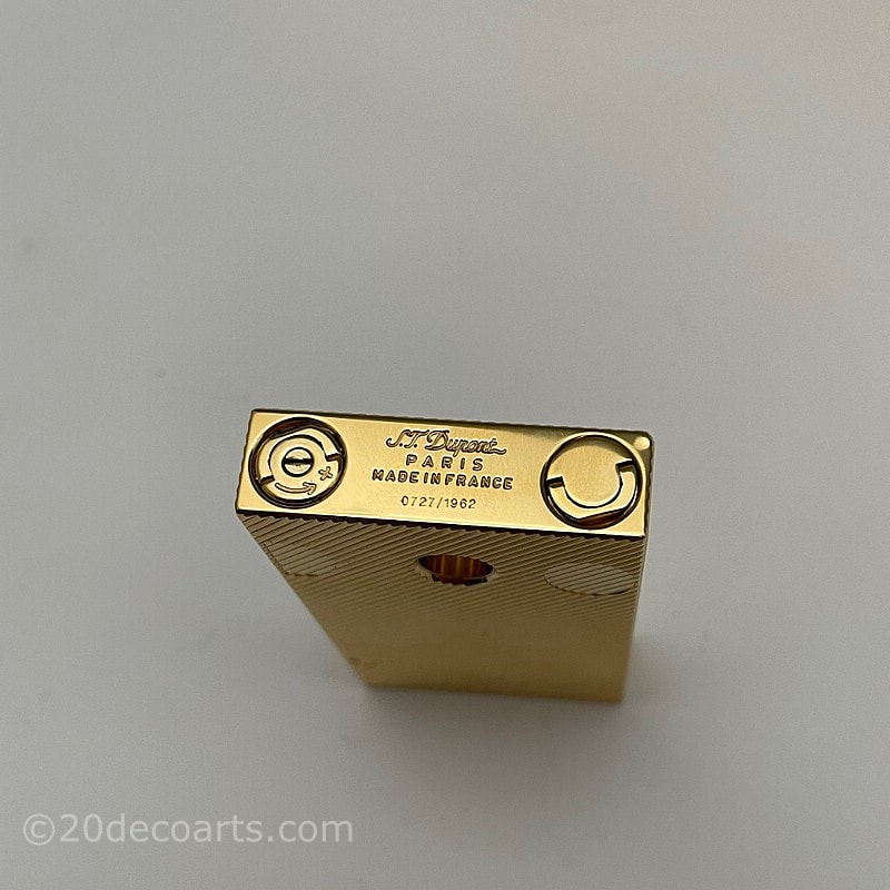 James Bond 007 S.T. Dupont Gold Plated  Ligne 2 Lighter with Bullet Hole