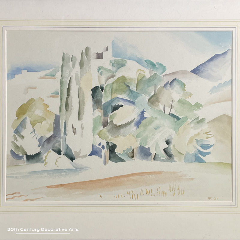     
  Alice Margaret Coats (1905 - 1978) A Watercolour Painting of an Italian Landscape c1937        