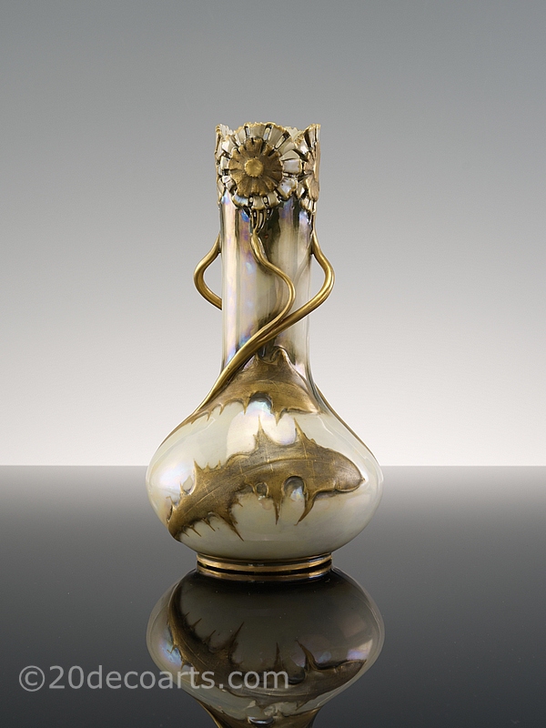  20th Century Decorative Arts |Art Nouveau Vase - RStK, Amphora 