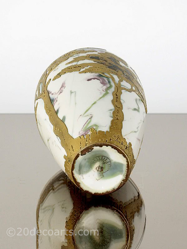  20th Century Decorative Arts | Heubach Art Nouveau  Vase -