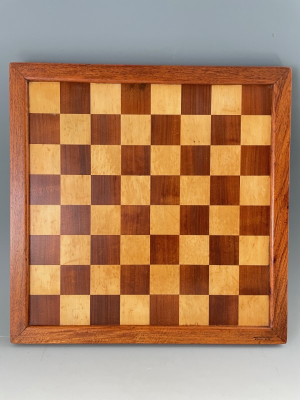    British Chess Company Chess Board c1900 A rare tournament size chess board    