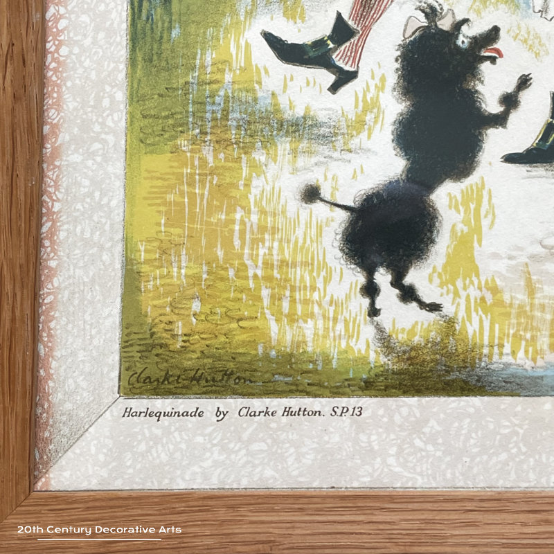  Clarke Hutton (1898 – 1984) for School Prints “Harlequinade”, 1946   