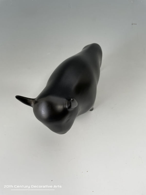    Colin Melbourne 1928 - 2009. A rare Colin Melbourne designed earthenware model of a Bison    