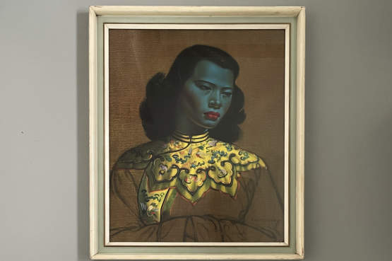 ☑️ Vladimir Tretchikoff (1913-2006) “Chinese Girl” Framed Print c1960 