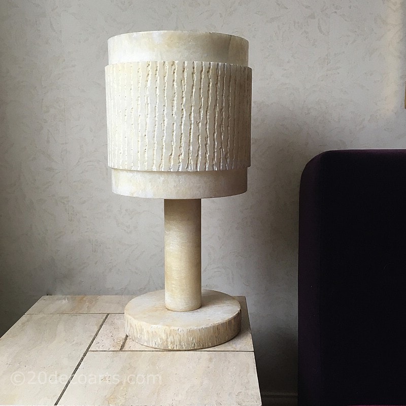 Modernist Alabaster Table Lamp, c1950 -1970
