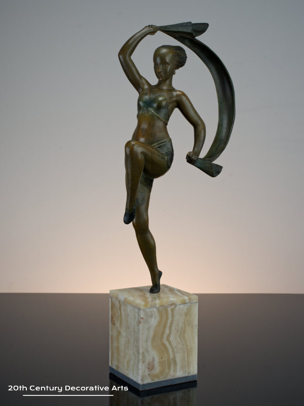  Orignal Art Deco Spelter Figure for sale 