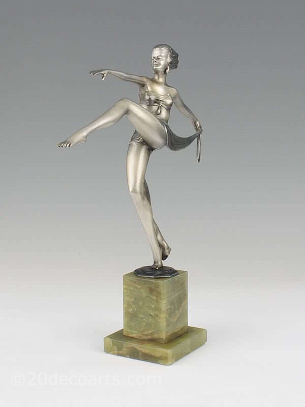 Adolph art deco bronze figure for sale