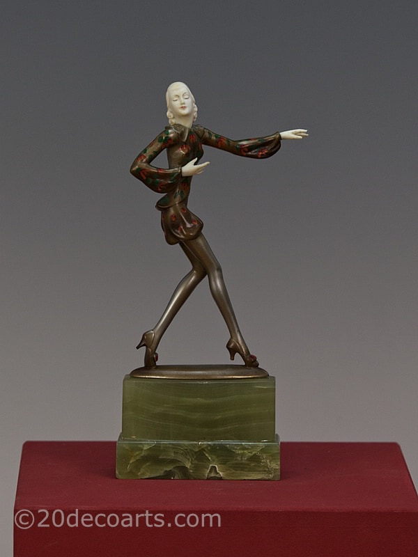  Adolph Art Deco bronze figures for sale Lorenzo 2