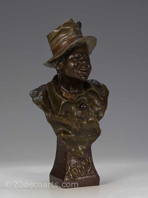 Antique Black Americana Figurine Bust for Sale