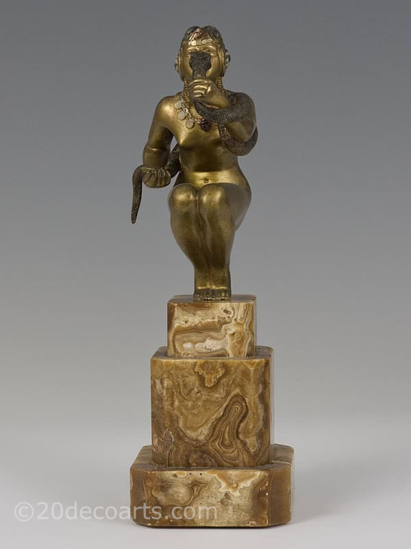Cleopatra, An Art Deco bronze figurine