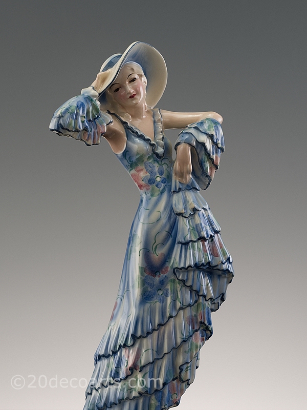  Josef Lorenzl for Goldscheider Art Deco figurine