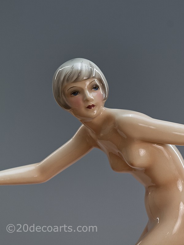  Goldscheider figurine Lorenzl Art Deco figure - 