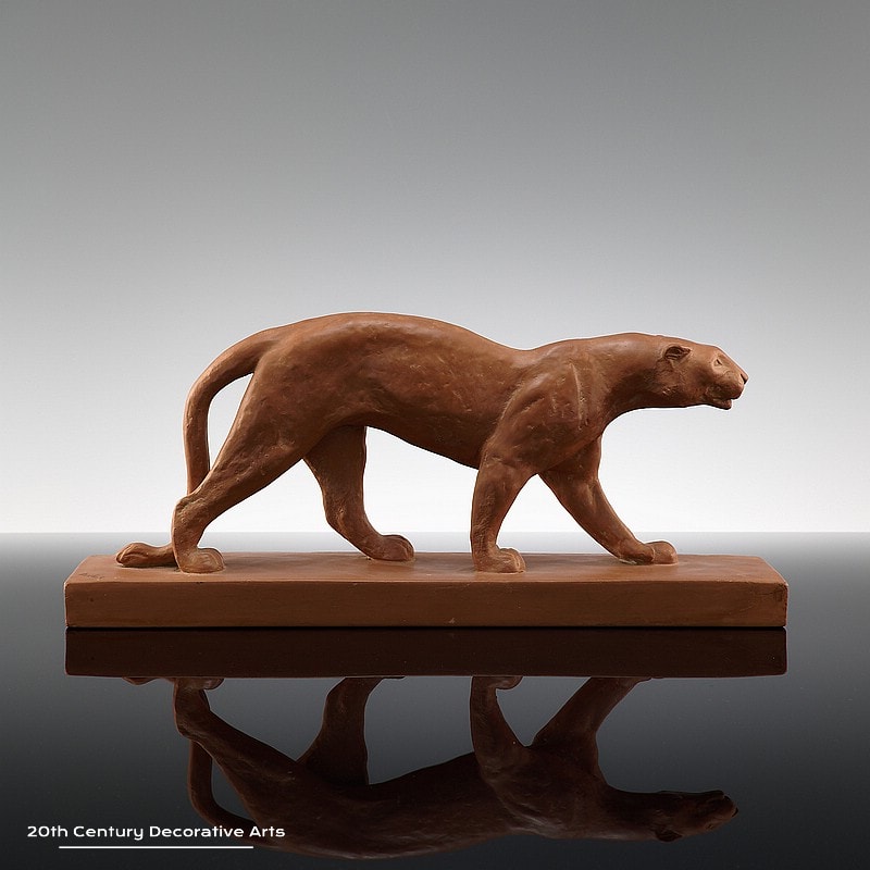  20th Century Decorative Arts |Art Deco Panther Sculpture