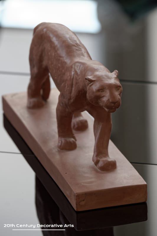  Art Deco Panther Sculpture