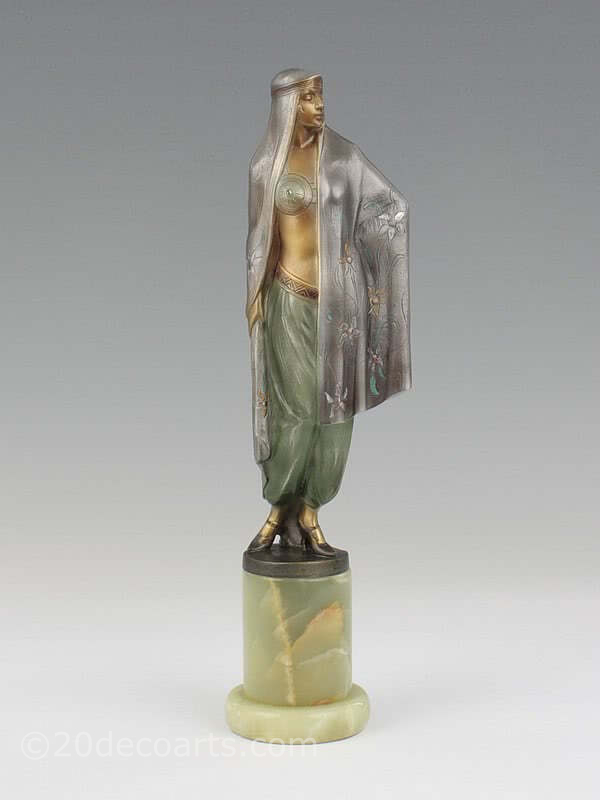 Barner | Josef Lorenzl art deco bronze figure for sale