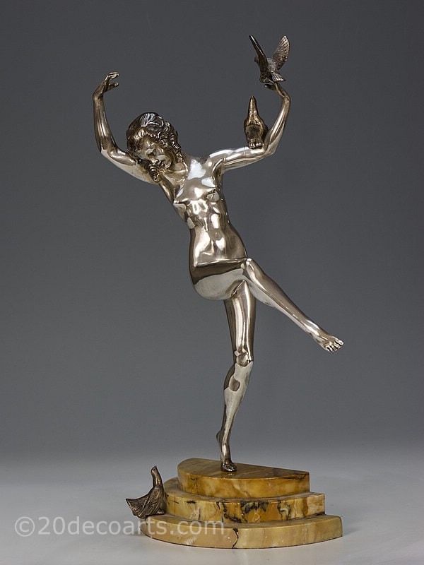  Marcel-Andre Bouraine Art Deco French bronze figure