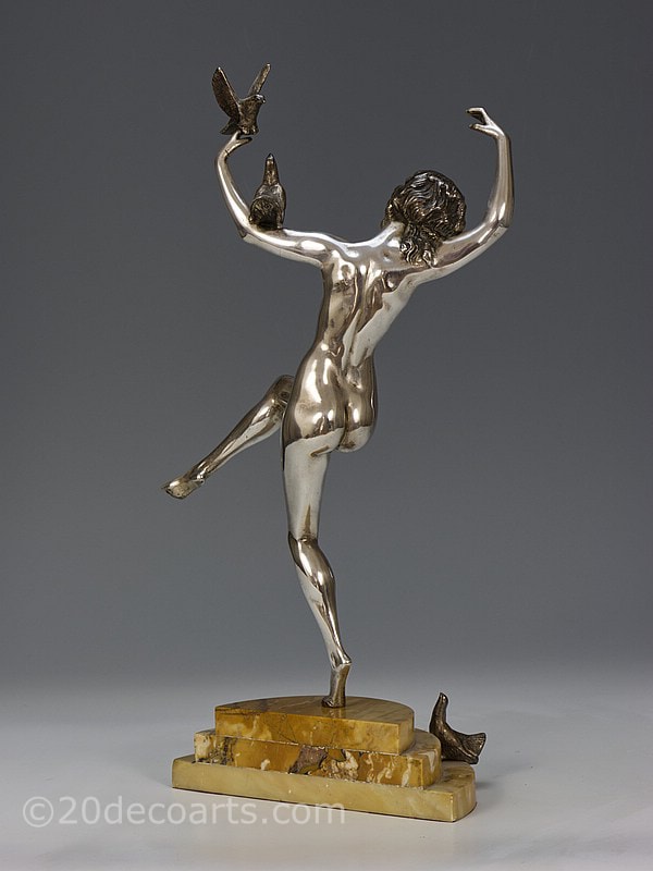  Marcel-Andre Bouraine Art Deco French bronze figure