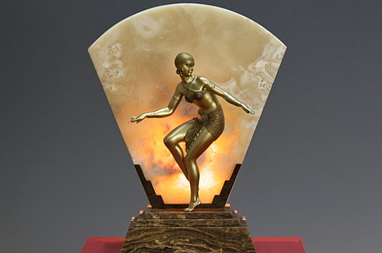 ☑️ Demétre Chiparus bronze sculpture dancer 1925