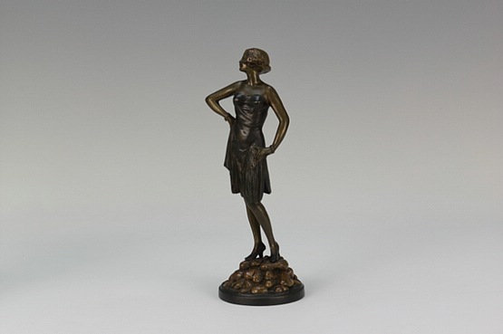 ☑️ bruno zach erotic bronze art deco  figurine