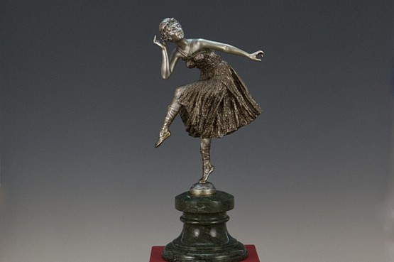 ☑️Demetre Chiparus - Art Deco bronze dancer sculpture
