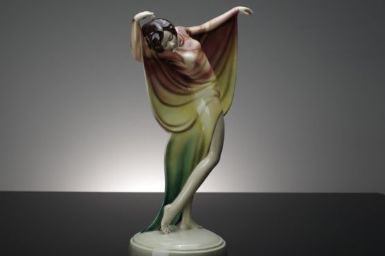 ☑️ goldscheider lorenzl art deco figures for sale