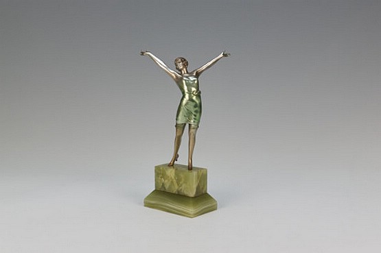 ☑️ Art Deco Josef Lorenzl Bronze  Dancer For Sale