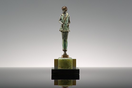 ☑️Pyjama Girl Josef Lorenzl art deco bronze figures for sale 