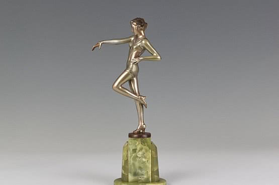 ☑️ Art Deco Josef Lorenzl Bronze Dancer Sculpture For Sale