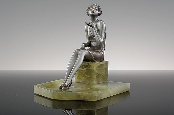 ☑️ Lorenzl art deco bronze figures for sale