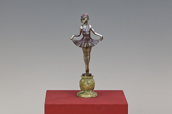 ☑️ Josef Lorenzl art deco dancing lady figurine bronze