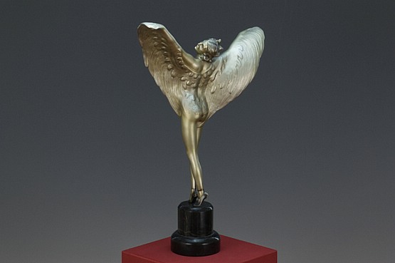 ☑️ prof. otto poertzel bronze dancer art deco sculpture 1930