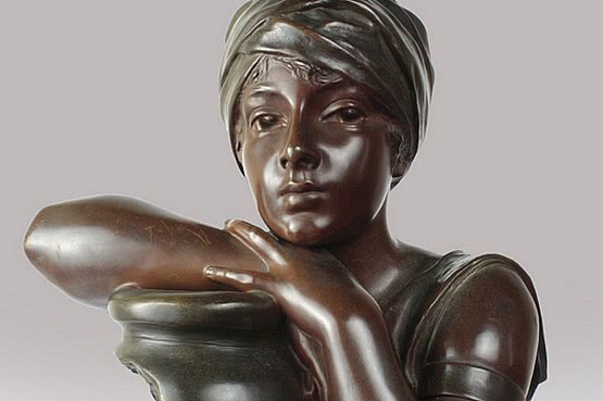 ☑️ 20th Century Decorative Arts |art nouveau bronze villanis 