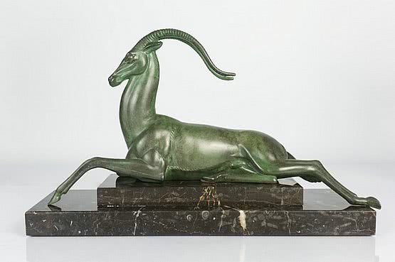 ☑️ 20th Century Decorative Arts |fayral faguays art deco statue 1930s 