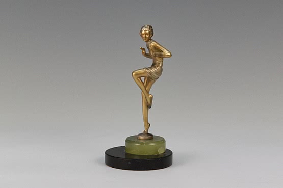 ☑️  art deco bronze dancer Josef Lorenzl sculpture 