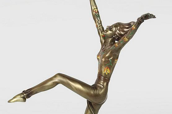 ☑️ Josef Lorenzl art deco bronze figurine